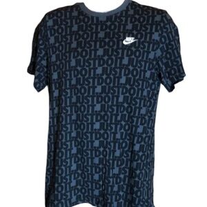 Y2K Nike shirt  just do it logo medium black and grey